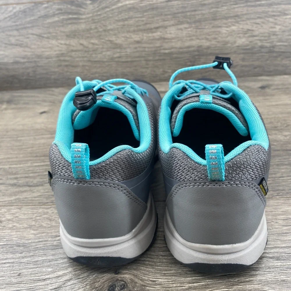KEEN Wanduro Waterproof Hiking Trail Sneakers Men's Size 6 Gray Aqua CD-C010423